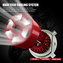 Carica l'immagine nel visualizzatore di Gallery, Aolead H4 LED Lampadina per Moto, 6400LM Lampada Abbaglianti e rossa - Ilgrandebazar