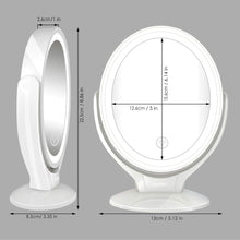 Carica l'immagine nel visualizzatore di Gallery, Aesfee 7X Specchio Ingranditore per Trucco con Luce LED, Bianco - Ilgrandebazar
