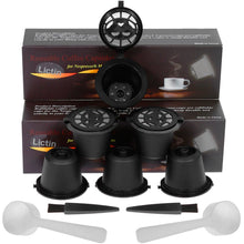 Carica l'immagine nel visualizzatore di Gallery, Lictin Capsule per Caffè Ricaricabili Nespresso, 6 Tazze +2 Nero - Ilgrandebazar