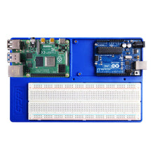 Carica l'immagine nel visualizzatore di Gallery, GeeekPi Raspberry Pi 4 Holder ABS Breadboard Holder,5 in 1 Base Blu