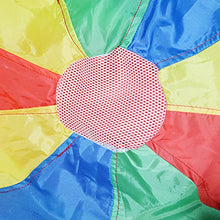 Carica l'immagine nel visualizzatore di Gallery, Sonyabecca Paracadute Ludico Arcobaleno 'con 9 Manici,Diametro: 200 Cm - Ilgrandebazar