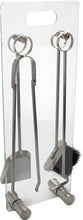 Carica l'immagine nel visualizzatore di Gallery, Valiant - Set da camino di alta qualità in vetro, 4 25 x 13 x 68 cm, Silver - Ilgrandebazar