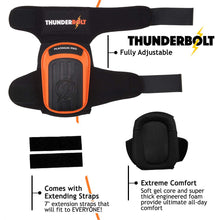Carica l'immagine nel visualizzatore di Gallery, Ginocchiere professionali di Thunderbolt per lavoro, Dimensione piena, Orange - Ilgrandebazar