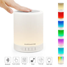 Carica l'immagine nel visualizzatore di Gallery, Lampada Altoparlante Bluetooth, ELEPOWSTAR da Comodino Touch Bianco - Ilgrandebazar
