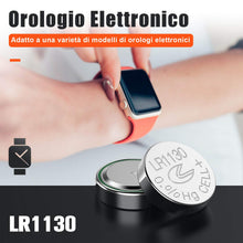 Carica l'immagine nel visualizzatore di Gallery, Confezione da 40 pacchi batteria alcalina AG10(LR1130) --- 40 Pezzi, Argento - Ilgrandebazar