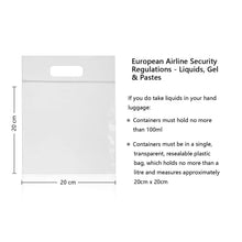 Carica l'immagine nel visualizzatore di Gallery, MOCOCITO 2PC Borsa da Toilette Viaggio Trasparente Approvata Nero [22x10x5cm] - Ilgrandebazar