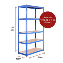 Carica l'immagine nel visualizzatore di Gallery, G-Rack 0024 180 x 120 x 40cm Carichi Pesanti-Scaffali di Stoccaggio-5... - Ilgrandebazar