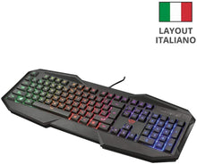 Carica l'immagine nel visualizzatore di Gallery, Trust Gaming GXT 830-RW Avonn Tastiera da Gioco Illuminata, Nero [Layout Italiano]