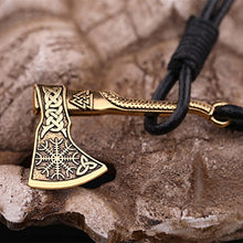 Carica l'immagine nel visualizzatore di Gallery, Fishhook Bracciale con simbolo a forma di ascia, stile: wicca, normanno,...