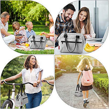 Carica l'immagine nel visualizzatore di Gallery, Esonmus Borsa Termica Portatile a Tenuta Stagna 25 * 16 * 23 cm, Grigio - Ilgrandebazar