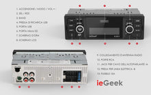 Carica l'immagine nel visualizzatore di Gallery, ieGeek Autoradio Bluetooth, Stereo RDS Autoradio, 60W x 4 K301, black - Ilgrandebazar