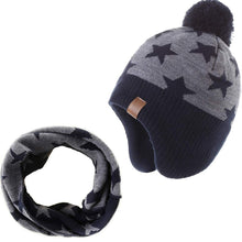 Carica l'immagine nel visualizzatore di Gallery, AHAHA Cappellino Lavorato a Maglia con Pompon e a per... - Ilgrandebazar