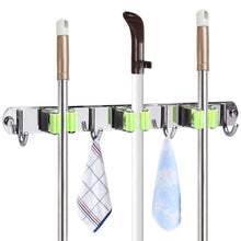Carica l'immagine nel visualizzatore di Gallery, Hugool Supporto da Parete per mocio e Scopa in Acciaio Inox, Organizer per... - Ilgrandebazar