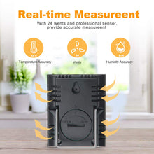 Carica l'immagine nel visualizzatore di Gallery, BACKTURE Termometro Igrometro Digitale, 2 Pack Termoigrometro da Interno nero - Ilgrandebazar