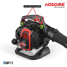 Carica l'immagine nel visualizzatore di Gallery, AOSOME ASBV3405 Soffiatore Foglie Professionale, Aspiratore a Scoppio - Rosso - Ilgrandebazar
