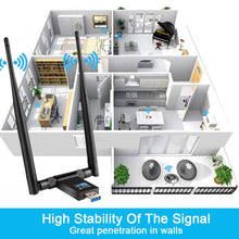 Carica l'immagine nel visualizzatore di Gallery, Adattatore Antenna WiFi USB, yotame Wireless Chiavetta con Dual Band... - Ilgrandebazar