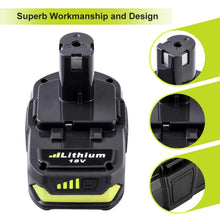 Carica l'immagine nel visualizzatore di Gallery, Powayup RB18L50 18V 5.0Ah Li-ion Batteria Sostituzione per Ryobi ONE+