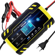Carica l'immagine nel visualizzatore di Gallery, NWOUIIAY Caricabatteria Auto di Carica 24V 8A 12V 4A 24*13*6.5, Giallo e nero - Ilgrandebazar