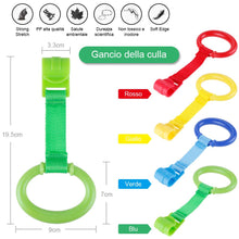 Carica l'immagine nel visualizzatore di Gallery, Rovtop 10 Pezzi Anelli Box Bambini, per Culla 9 CM di Diametro, Verde - Ilgrandebazar