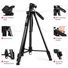 Carica l'immagine nel visualizzatore di Gallery, Treppiede - ESDDI 170 cm Treppiedi Fotocamera Alluminio Compatto TP-35 - Ilgrandebazar
