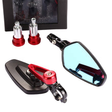 Carica l'immagine nel visualizzatore di Gallery, Yizhet Universale 7/8" 22mm Specchio Moto, Retrovisore CNC Alluminio Rosso - Ilgrandebazar