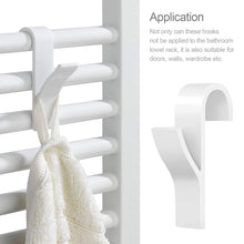 Carica l'immagine nel visualizzatore di Gallery, Huker Ganci per Termoarredo Bagno 6 Pezzi di Appendini e 6... - Ilgrandebazar