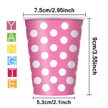 Carica l'immagine nel visualizzatore di Gallery, Confezione da 60 bicchieri di carta usa e getta per 7.5*5.3*9cm, Multicolore - Ilgrandebazar