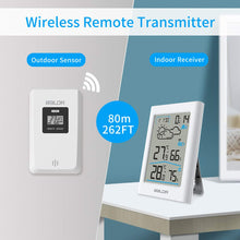 Carica l'immagine nel visualizzatore di Gallery, Stazione meteorologica Wireless, Digitale Radio Bianca