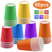 Carica l'immagine nel visualizzatore di Gallery, Bicchieri di carta usa e getta per feste, 255 ml, 9 Ounce, Colour - Ilgrandebazar