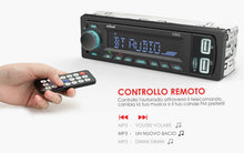 Carica l'immagine nel visualizzatore di Gallery, ieGeek Autoradio Bluetooth Vivavoce 60Wx4 Radio RDS Stereo autoradio, nero - Ilgrandebazar