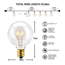 Carica l'immagine nel visualizzatore di Gallery, Elegear Catena Luminosa Esterno 30+3 Filo Luci Catene Luminose - Ilgrandebazar