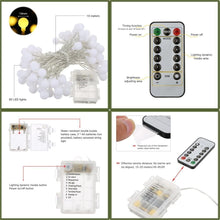 Carica l'immagine nel visualizzatore di Gallery, Tomshine Luci Della Stringa Della Palla 80 Palle Alimentato a batteria IP44
