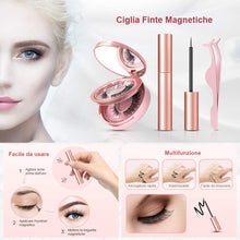 Carica l'immagine nel visualizzatore di Gallery, Ciglia Magnetiche, eroaddict finte 3D naturali con 5 eyeliner... - Ilgrandebazar