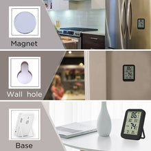 Carica l'immagine nel visualizzatore di Gallery, Termometro Umidita Digitale Backture Igrometro LCD Nero - Ilgrandebazar