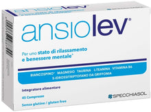 Carica l'immagine nel visualizzatore di Gallery, Specchiasol Ansiolev Compresse, Multicolor, 7.2 x 3.2 x 10.6 cm, 45 Compresse