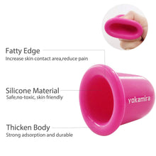 Carica l'immagine nel visualizzatore di Gallery, yokamira 2 Pcs Coppetta Anticellulite in Silicone, Cupping Anti Rosa - Ilgrandebazar