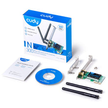 Carica l'immagine nel visualizzatore di Gallery, Cudy 300 Mbit/s PCIe WLAN, Scheda di rete WLAN PCI Express da 300 Mbit/s. - Ilgrandebazar