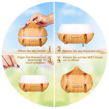 Carica l'immagine nel visualizzatore di Gallery, 400ml Diffusore di Oli Essenziali, Aromi con 7 colori LED... - Ilgrandebazar