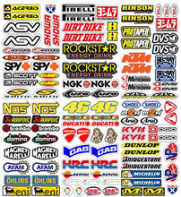 Carica l'immagine nel visualizzatore di Gallery, MAS DI VITALE MARIA ditta individuale Adesivi Moto Sponsor 113 Pz 36X33 CM