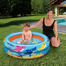 Carica l'immagine nel visualizzatore di Gallery, Mondo 2 Ring Pool, Piscina Gonfiabile Unisex Bambini, Azzurro Arancione, Diametro 100 centimetri