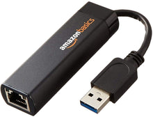 Carica l'immagine nel visualizzatore di Gallery, Adattatore internet Ethernet, USB 3.0 a Confezione da 1, Nero - Ilgrandebazar
