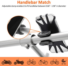Carica l'immagine nel visualizzatore di Gallery, Vobon Supporto Bici Smartphone, Porta Cellulare 360° Rotabile Nero - Ilgrandebazar