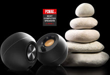 Carica l'immagine nel visualizzatore di Gallery, Sistema di altoparlanti desktop moderno Creative Pebble con Nero