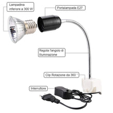 Carica l'immagine nel visualizzatore di Gallery, GOLDGE Tartaruga Illuminazione, 50W Basking Lampada Alogena Calore... - Ilgrandebazar