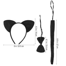 Carica l'immagine nel visualizzatore di Gallery, LUOEM 3pcs bambini gatto orecchie copricapo tail set costume... - Ilgrandebazar