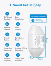 Carica l'immagine nel visualizzatore di Gallery, Meross 10A Interruttore domestico Wi-Fi, Smart Switch Intelligente Relé Wireless Universale, Funzione Timer, APP Controllo Remoto e Timer Programma, Compatibile con Alexa, Google Home, SmartThings