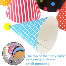Carica l'immagine nel visualizzatore di Gallery, BESTZY 22pcs Cappellini per Feste Compleanno Bambini Carta...