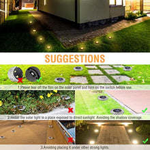 Carica l'immagine nel visualizzatore di Gallery, Luci Solari Giardino Golwof 6 Pezzi 10 LED Luce Sepolta Solare IP65...