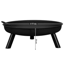 Carica l'immagine nel visualizzatore di Gallery, SONGMICS Braciere, Riscaldatore Esterno, Braciere da Giardino con... - Ilgrandebazar