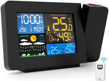 Carica l'immagine nel visualizzatore di Gallery, Kalawen Gafild Orologio Proiezione Soffitto Temperatura Esterna Nero con
